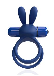 Screaming O 4B Ohare XL Silicone Vibrating Cock Ring - Blueberry