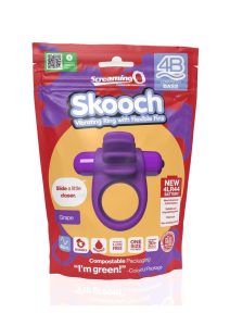 4B Skooch Vibrating Cock Ring - Grape