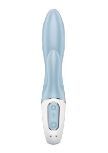 Satisfyer AIr Pump Bunny 1 Rechargeable Silicone Rabbit Vibrator - Blue/White