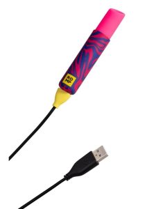 Romp Lipstick Rechargeable Vibrator - Pink/Navy