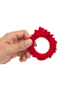 Creature Cocks Rise of the Dragon Silicone Cock Ring - Red