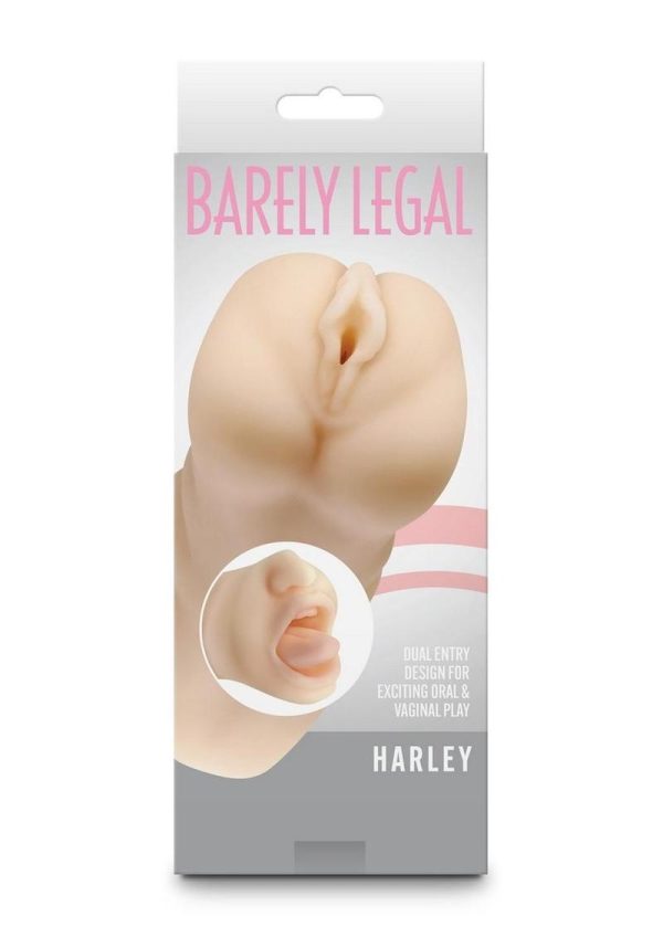 Barely Legal Harley Stroker Dual End Masturbator - Pussy and Mouth - Vanilla