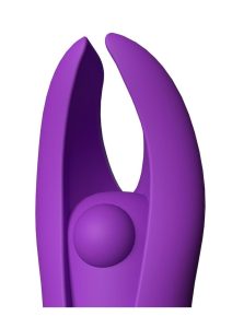 4T Demon Silicone Mini Clitoral Stimulating Vibrator - Grape