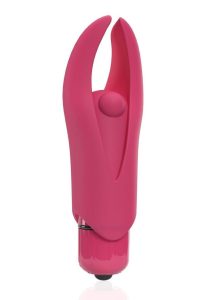 4T Demon Silicone Mini Clitoral Stimulating Vibrator - Strawberry
