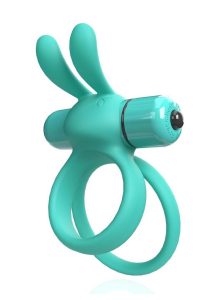 4T Ohare XL Silicone Rabbit Vibrating Cock Ring - Kiwi