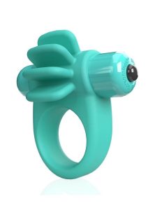 4T Skooch Vibrating Cock Ring with Clitoral Stimulator - Kiwi