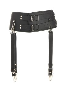 Master Series Forced Orgasm Saddle Straps Orgasm Belt for Saddle Pro Machine - Black