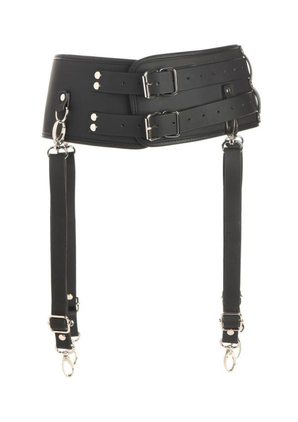 Master Series Forced Orgasm Saddle Straps Orgasm Belt for Saddle Pro Machine - Black