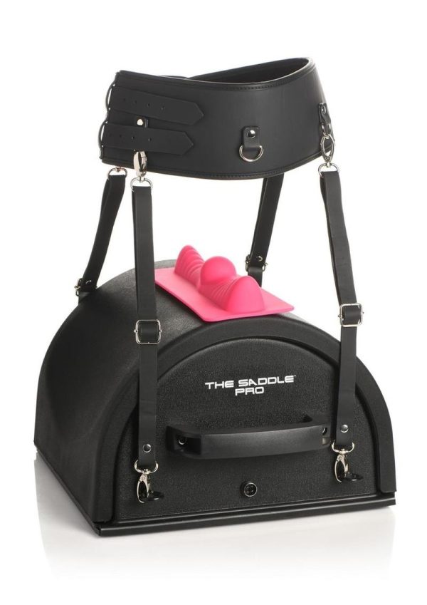 Master Series Forced Orgasm Saddle Straps Orgasm Belt for Saddle Pro Machine - Black