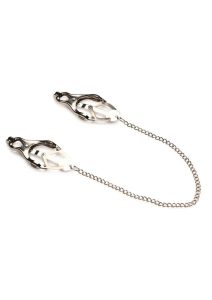 Master Series Primal Spiked Clover Nipple Clamps - Silver