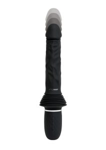 Whipsmart Thrusting Rechargeable Silicone Cock with Remote Control - Black