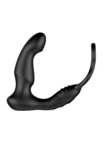 Nexus Simul8 Wave Edition Rechargeable Silicone Vibrating Dual Motor Anal Cock and Ball Toy - Black