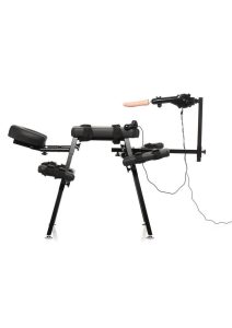 Master Series Obedience Bench Sex Machine with Remote Control - Black