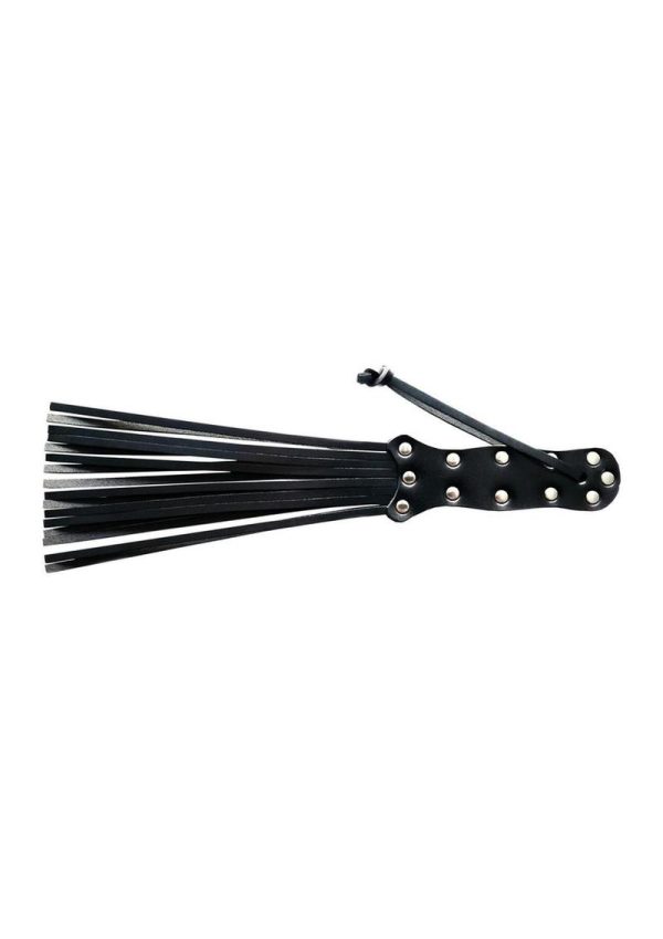 Rouge Leather Spiral Paddle - Black