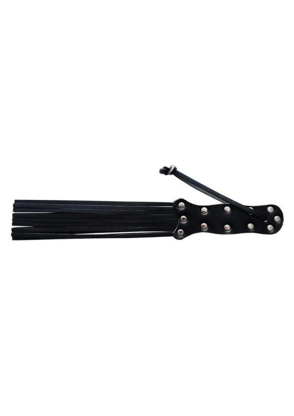 Rouge Leather Spiral Paddle - Black