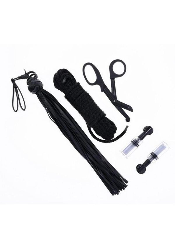 Tied and Twisted Bondage Kit - Black