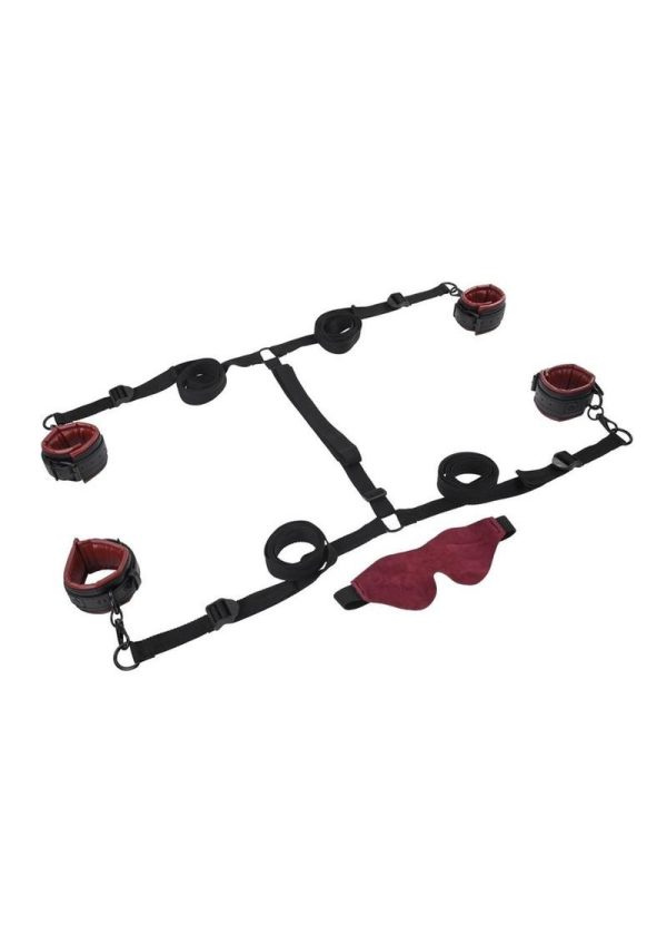 Saffron Under the Bed Restraint System - Black/Red