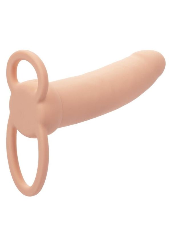 Performance Maxx Rechargeable Silicone Thick Dual Penetrator Extender - Vanilla