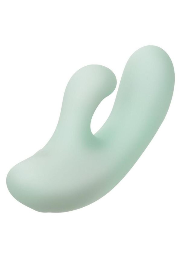Pacifica Fiji Rechargeable Silicone Rabbit Vibrator - Green