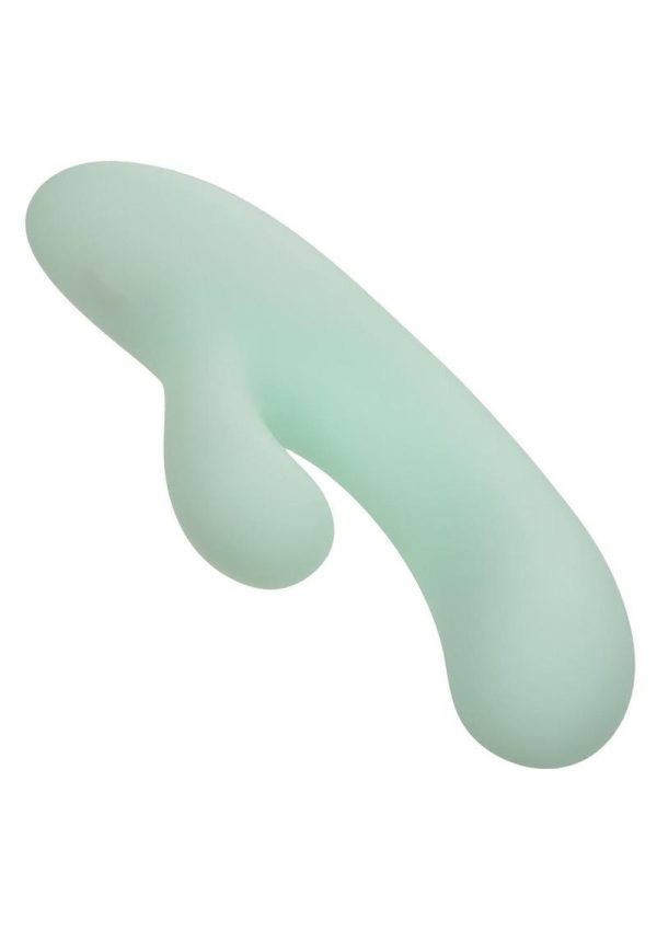 Pacifica Fiji Rechargeable Silicone Rabbit Vibrator - Green