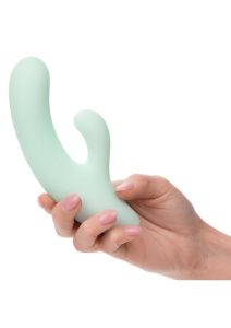 Pacifica Fiji Rechargeable Silicone Rabbit Vibrator - Green
