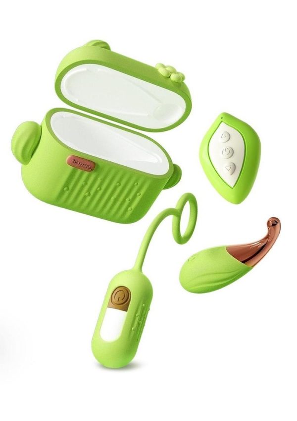 Play with Me Blooming Bliss Rechargeable Silicone Mini Vibrator - Green