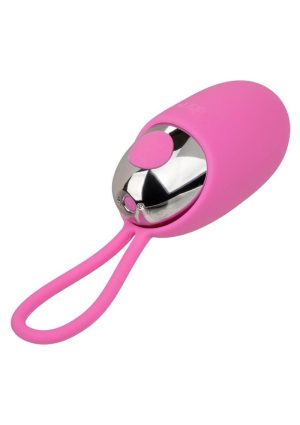 Turbo Buzz Rechargeable Bullet with Removable Silicone Egg - Pink
