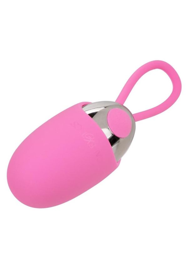 Turbo Buzz Rechargeable Bullet with Removable Silicone Egg - Pink