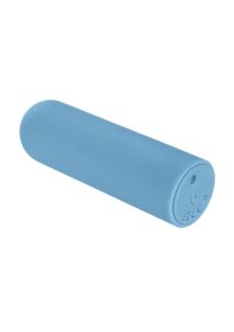 Turbo Buzz Rechargeable Rounded Mini Bullet - Blue