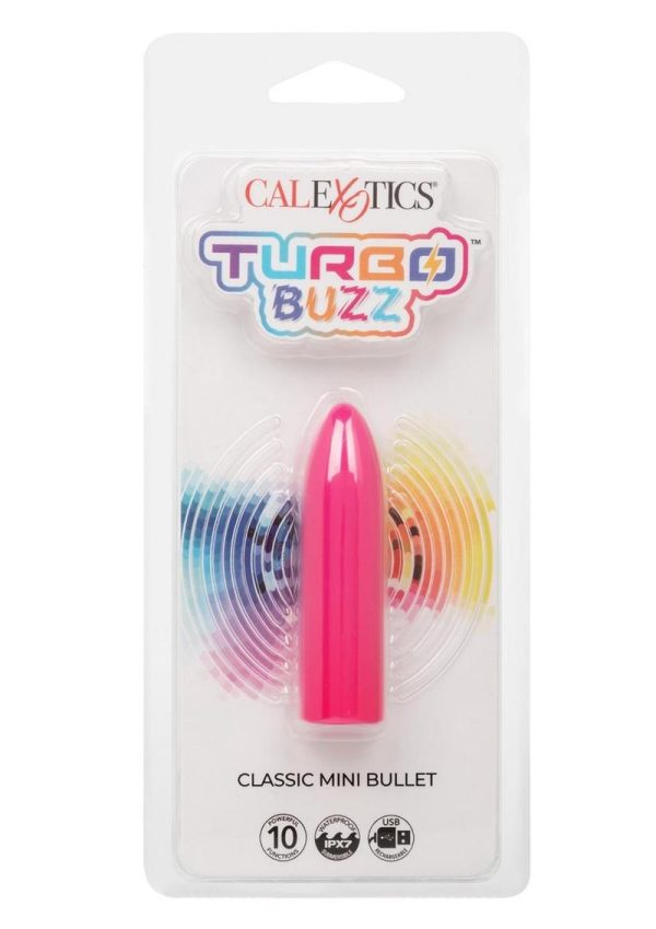 Turbo Buzz Classic Rechargeable Mini Bullet - Pink
