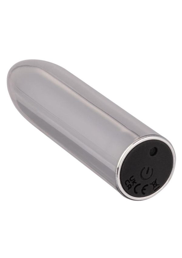 Turbo Buzz Classic Rechargeable Mini Bullet - Silver