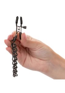 Euphoria Collection Chain Nipple Clamps - Black