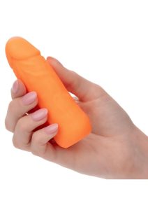 Studs Rechargeable Silicone Mini Vibrator - Orange