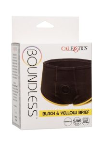 Boundless Brief - S/M - Black/Yellow