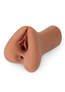PDX Plus Pick Your Pleasure XL Stroker - Pussy and Ass - Caramel