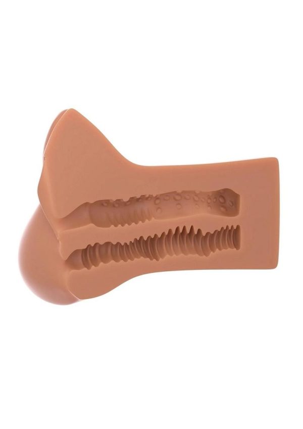 PDX Plus Pick Your Pleasure XL Stroker - Pussy and Ass - Caramel
