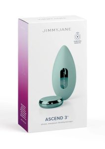 JimmyJane Ascend 3 Silicone Vibrating Massager with Remote Control - Teal