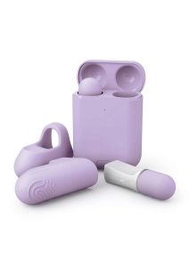 JimmyJane Hello Touch Pro Rechargeable Finger Massagers with Remote Control - Lavender/White