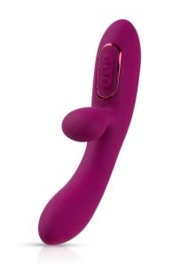 JimmyJane Solis Rabbit Rechargeable Silicone Rabbit Vibrator  - Fuchsia