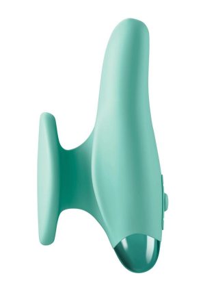 JimmyJane Form 2 Gripp Rechargeable Silicone Finger Massager - Teal