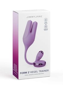 JimmyJane Form 2 Kegel Rechargeable Silicone Stimulator with Remote Control - Purple