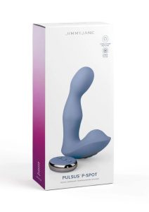 JimmyJane Pulsus P-Spot Rechargeable Silicone Dual Stimulator with Remote Control - Blue