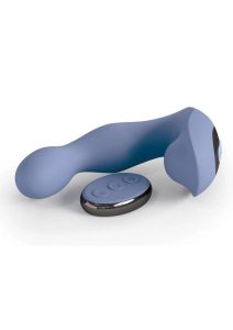 JimmyJane Pulsus P-Spot Rechargeable Silicone Dual Stimulator with Remote Control - Blue