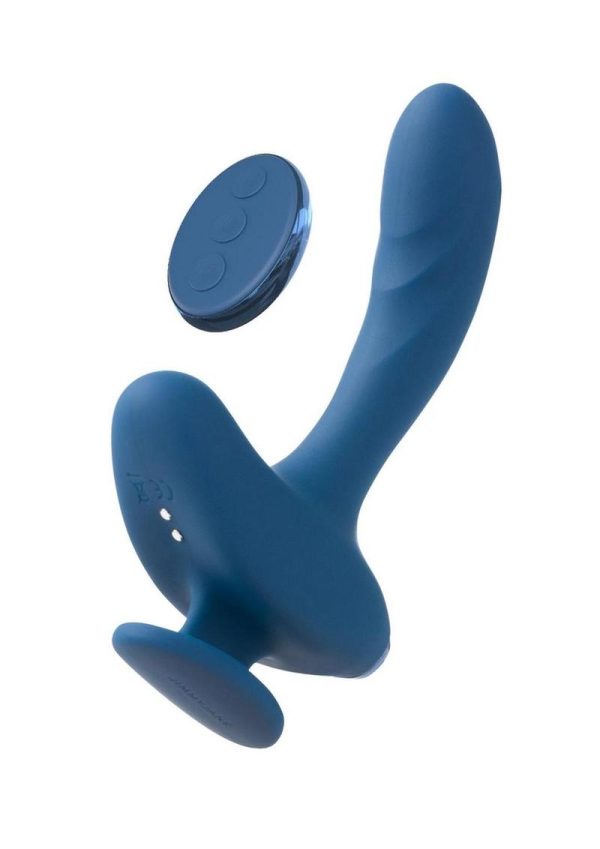 JimmyJane Solis Kyrios Rechargeable Silicone Prostate Massager with Remote Control - Blue