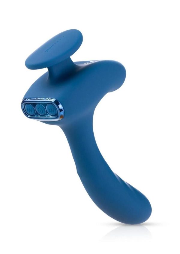 JimmyJane Solis Kyrios Rechargeable Silicone Prostate Massager with Remote Control - Blue