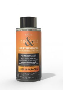 Me and You Pheromone Infused Luxury Massage Oil Lust in Paradise 2oz