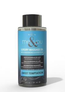 Me and You Pheromone Infused Luxury Massage Oil Sweet Temptation 2oz