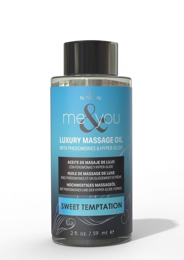 Me and You Pheromone Infused Luxury Massage Oil Sweet Temptation 2oz