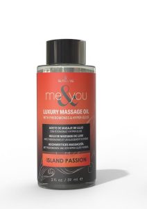 Me and You Pheromone Infused Luxury Massage Oil Island Passion 2oz