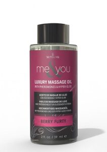 Me and You Pheromone Infused Luxury Massage Oil Berry Flirty 2oz